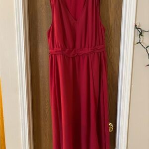 BloomChic Vibrant Red Maxi Dress
